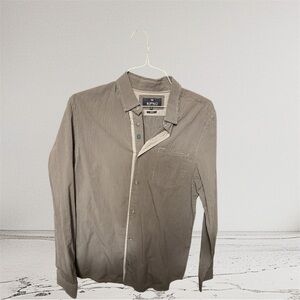 Buffalo David Bitton Men's Striped Gray Button-Down Shirt